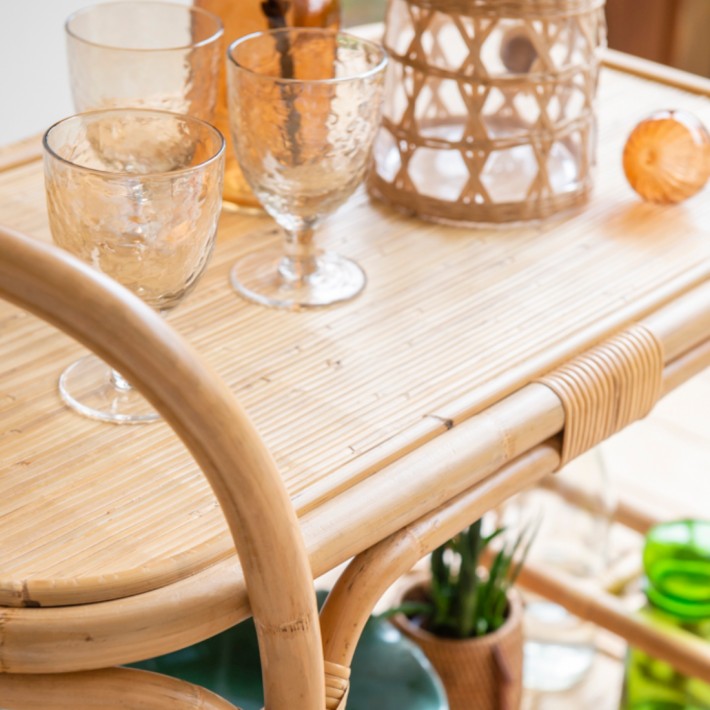 Maggie Vintage rattan trolley