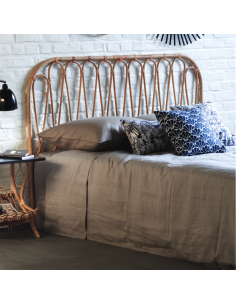 Volute vintage rattan head board 2