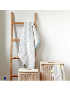 Porte-serviette échelle en rotin naturel par KOK MAISON 2
