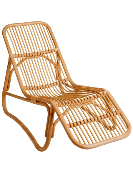 Chaise longue rotin naturel Baia