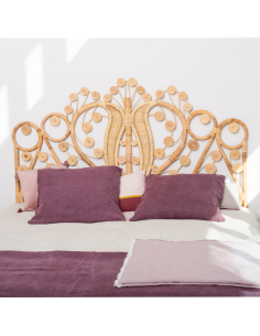 Natural rattan headboard Maharaja 2