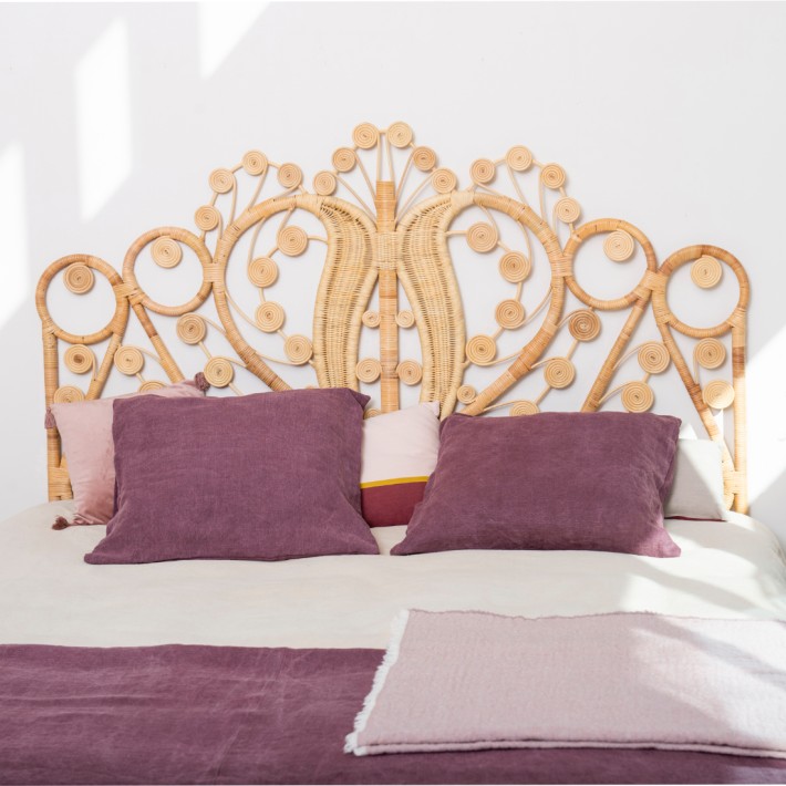 Natural rattan headboard Maharaja