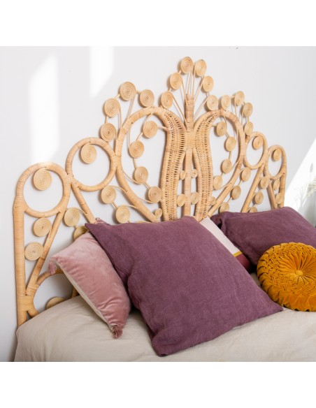 Natural rattan headboard Maharaja
