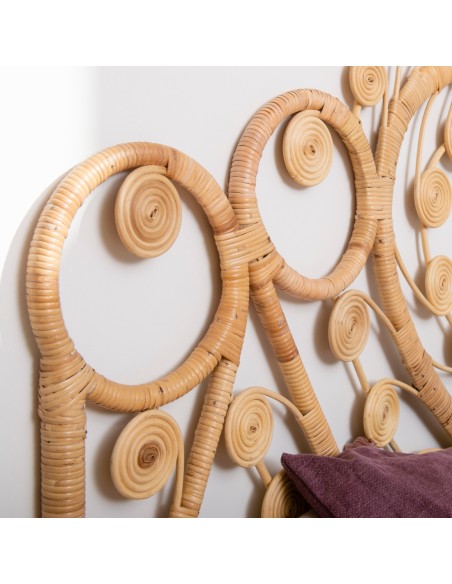 Natural rattan headboard Maharaja
