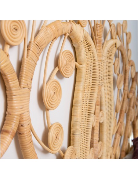 Natural rattan headboard Maharaja