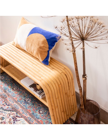 Ambiance vue de haut banc en rotin Riviera par Kok maison