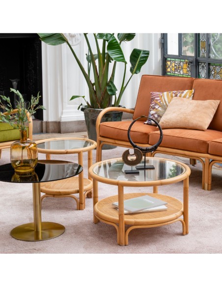 Ambiance table basse diamètre 66cm collection Riviera par Kok maison