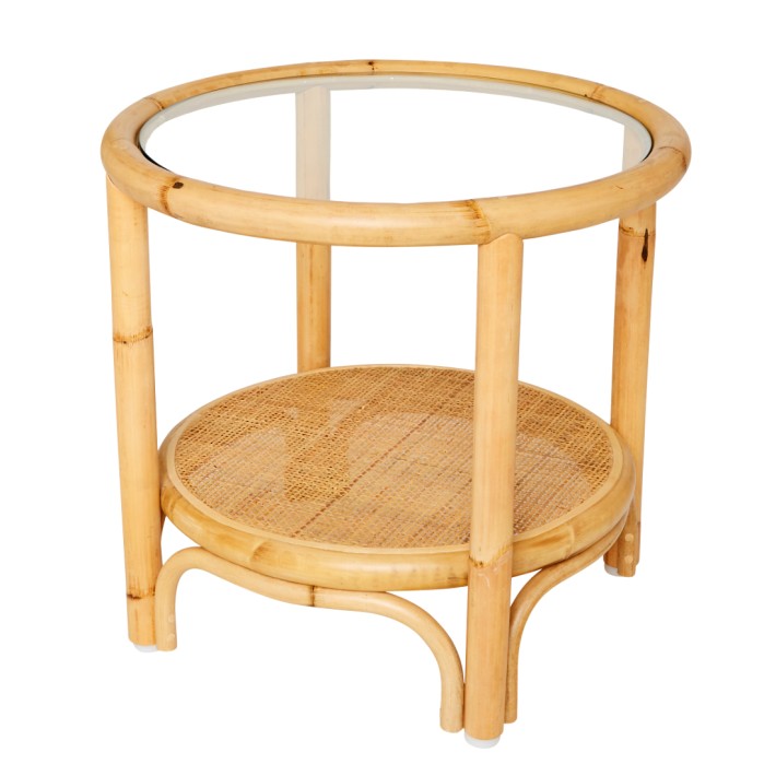 Table basse en rotin 50cm collection Riviera par Kok maison