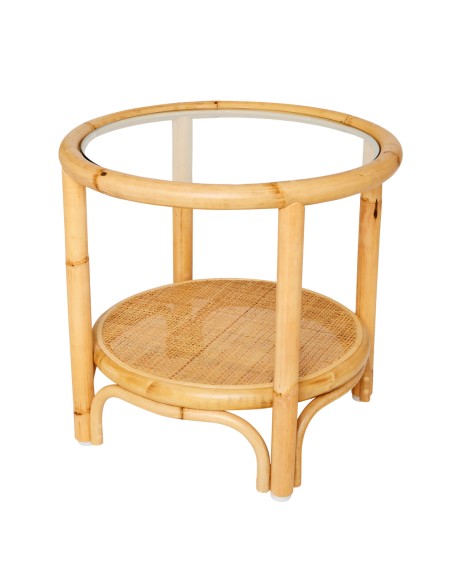 Rattan coffee table 50cm Riviera collection by Kok maison