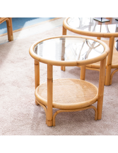 Rattan coffee table 50cm Riviera collection by Kok maison 2