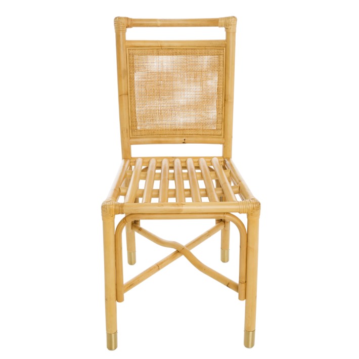 Rattan chair structure cousin lin collection Riviera front view