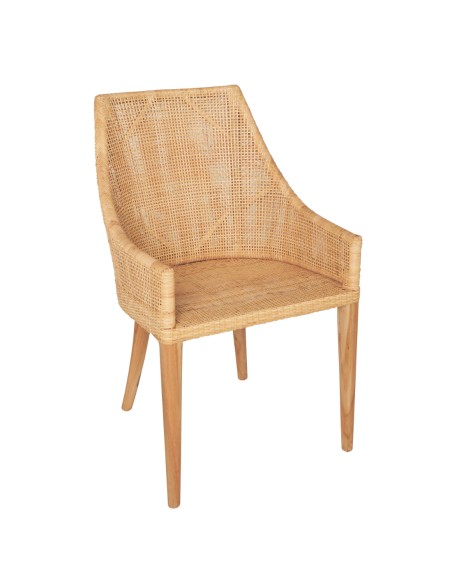 Rattan table armchair Saigon collection by Kok maison