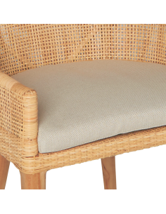 Table armchair in rattan, Saigon collection 2