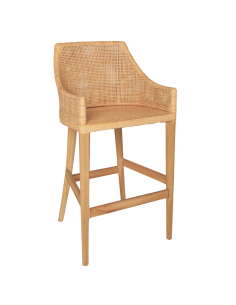 Rattan bar stool Saigon collection by Kok maison
