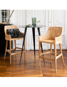 Rattan bar stool Saigon collection by Kok maison 2