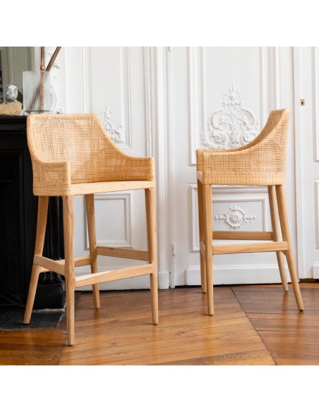 Tabourets de bar de la collection Saïgon mis en ambiance