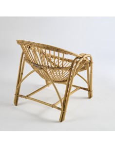 Fauteuil rotin coquille Vintage PU007 2
