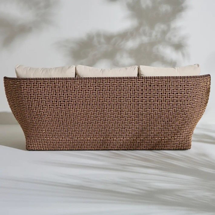 Back view of the outdoor sofa from the TALI collection