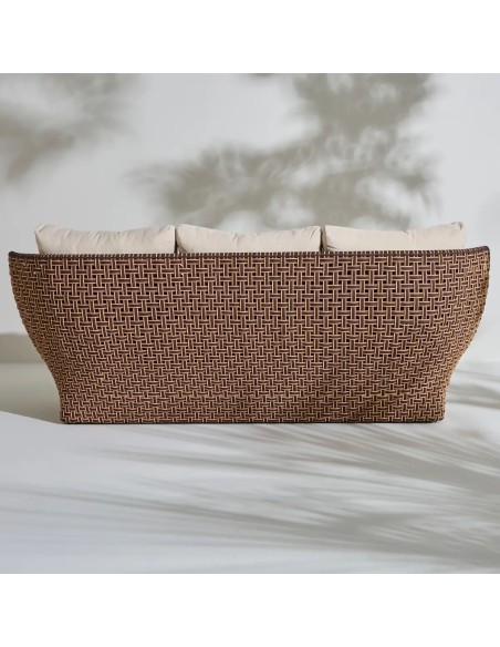 Back view of the outdoor sofa from the TALI collection Back view of the outdoor sofa from the TALI collection