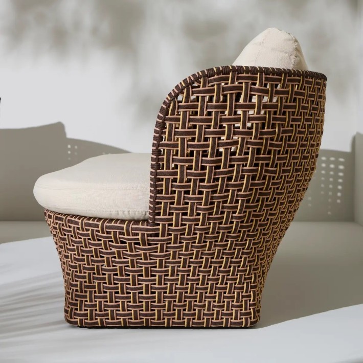 Side view of the outdoor sofa from the TALI collection