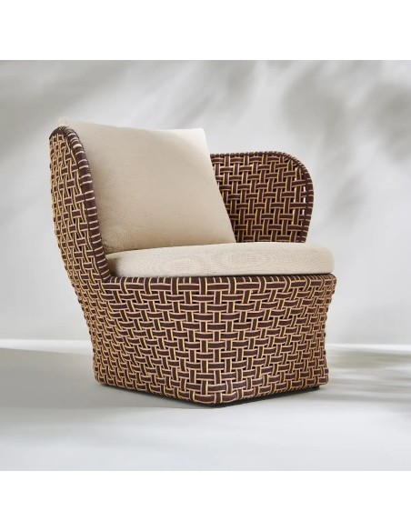 Vue 3/4 fauteuil extérieur TALI