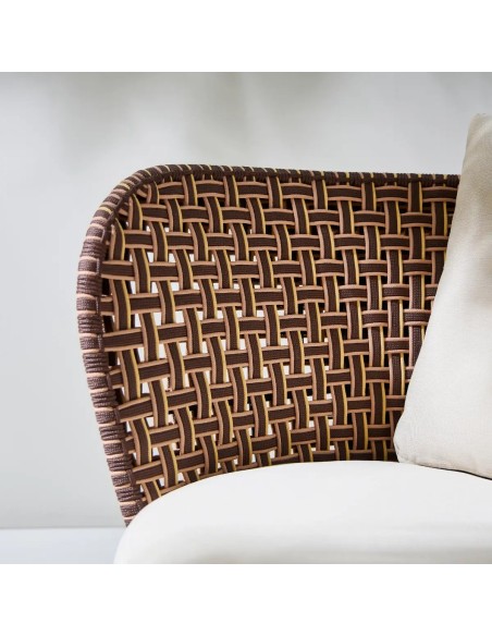 Zoom braided outdoor swivel armchair TALI Zoom braided outdoor swivel armchair TALI