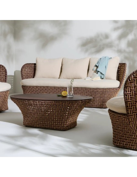 Ambiance table basse ovale TALI