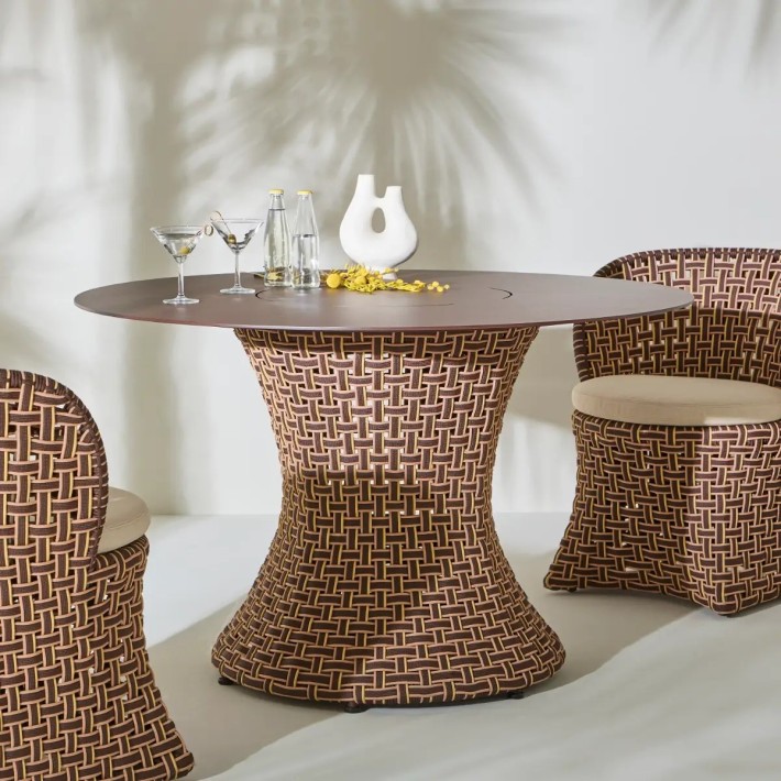 Table de repas extérieure ronde TALI