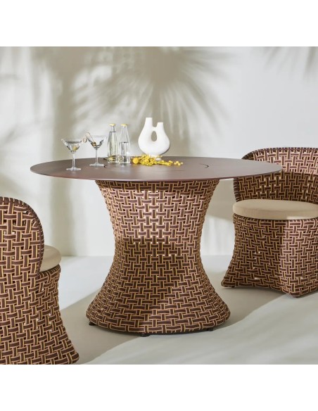 Table de repas extérieure ronde TALI
