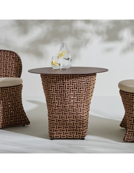 Petite table de repas extérieure ronde TALI