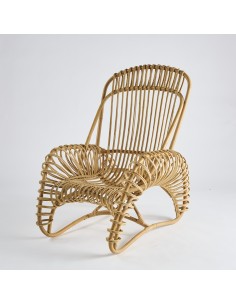 Fauteuil Boucle en rotin modèle expo PU037