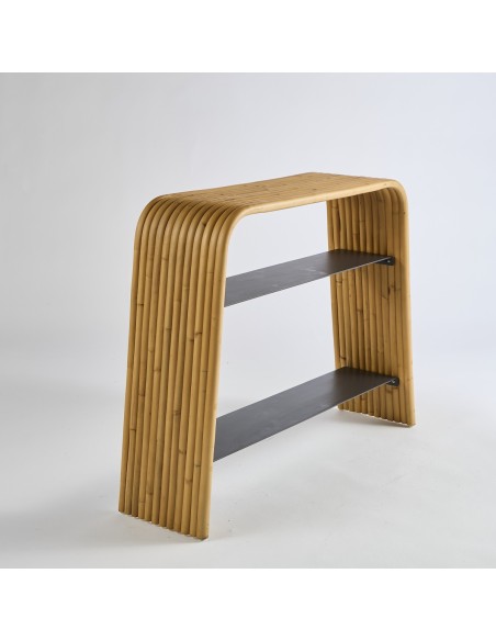 Riviera console in natural rattan PU054