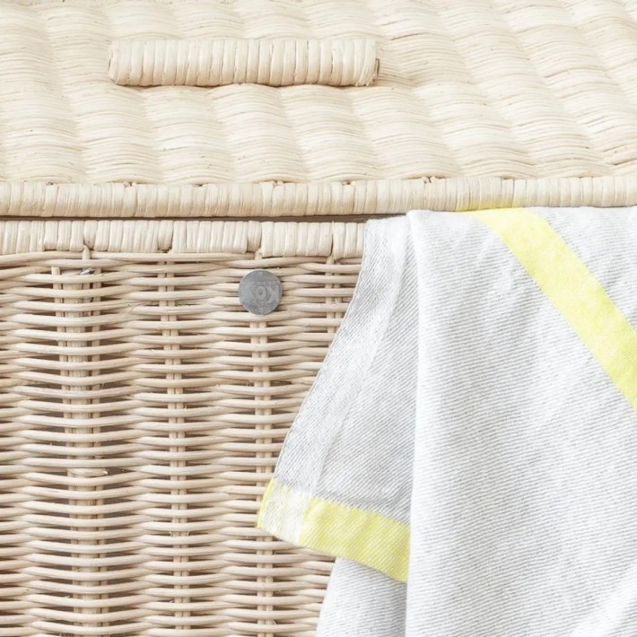 Zoom braided rectangular laundry basket
