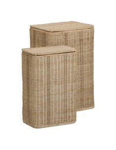 Set of 2 rectangular laundry baskets