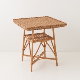 table en osier Mélina 70x70