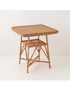 table en osier Mélina 70x70