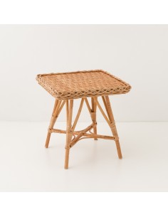 chevet en osier table d'appoint en osier Mélina