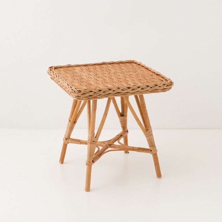 chevet en osier table d'appoint en osier Mélina