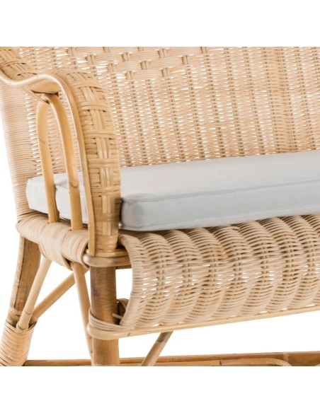 Zoom detail Marcel rattan sofa cushion