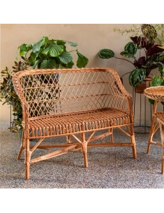 Canapé en osier ajouré Antonin sans coussin 2