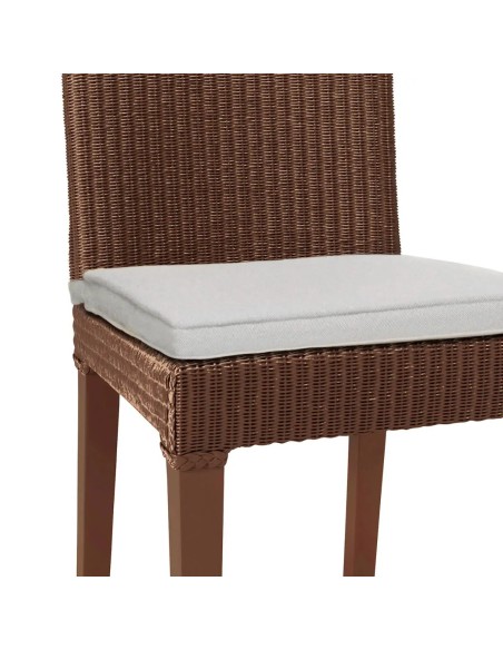 Zoom on the optional cushion for the Lyod Loom Bridget chair