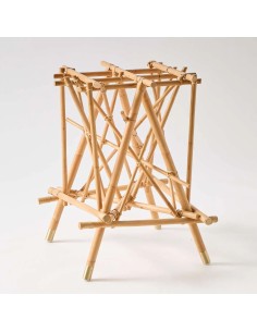 Pied de table en rotin Mikado