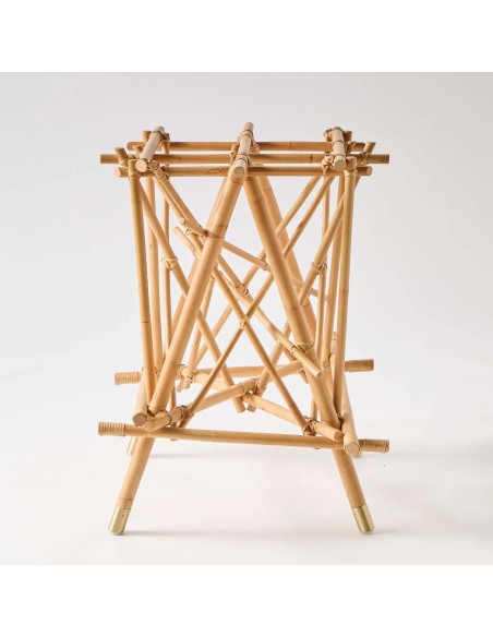 Profil pied de table en rotin Mikado Profil pied de table en rotin Mikado