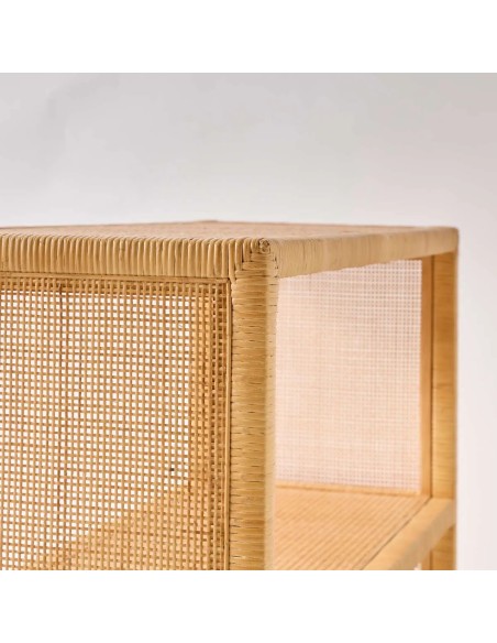 Rattan braiding Saigon shelf motif