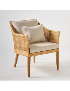 Saigon rattan and cane armchair
