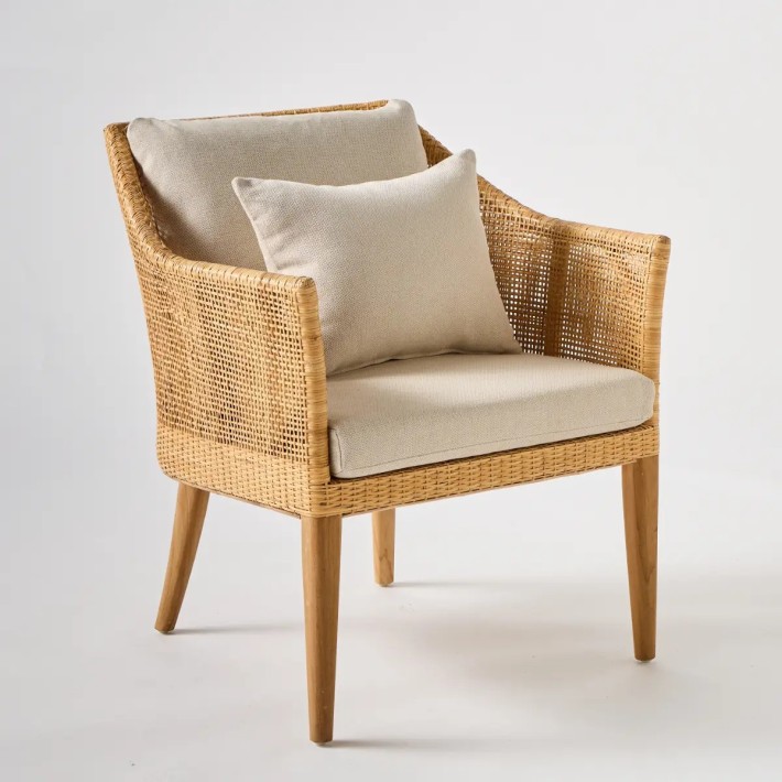Fauteuil en rotin et cannage Saïgon