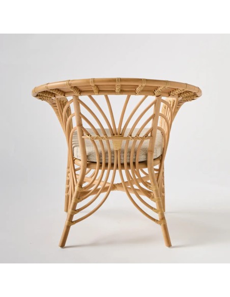 Drawing of the rattan cane motif on the Shanghai armchair and cushion