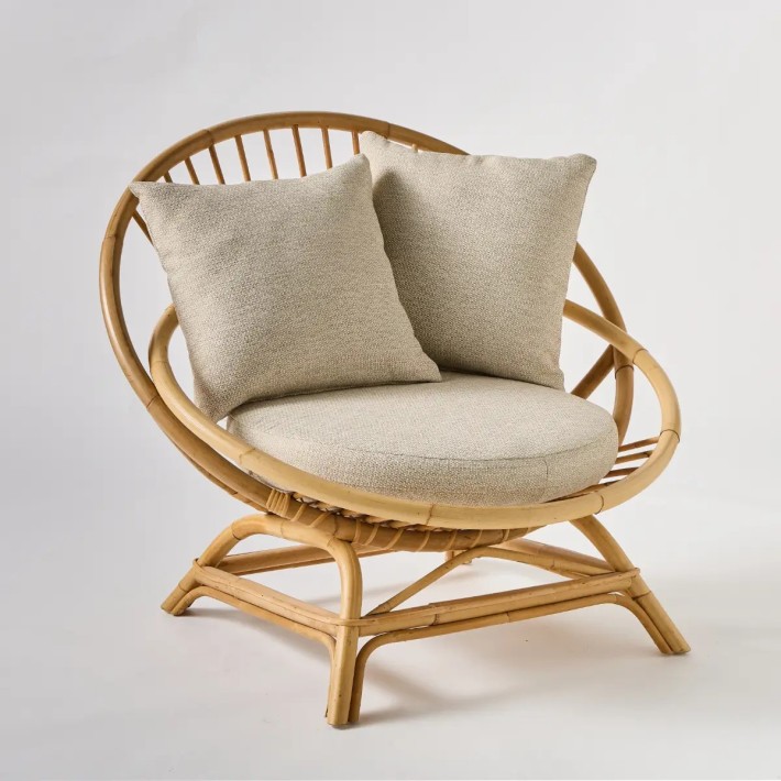 MIAMI Fauteuil en CANNE DE ROTIN NATURELLE