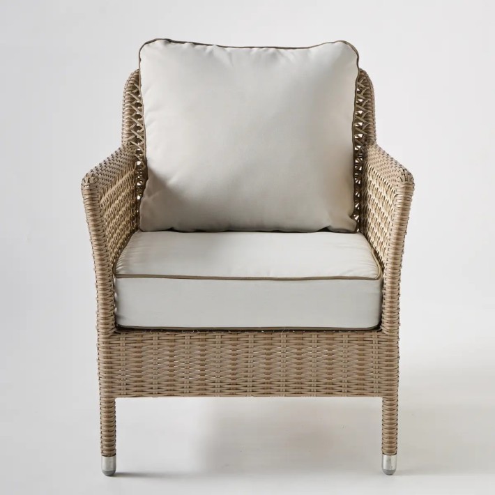 ANTIBES RECIF garden armchair in woven resin, 3 colours