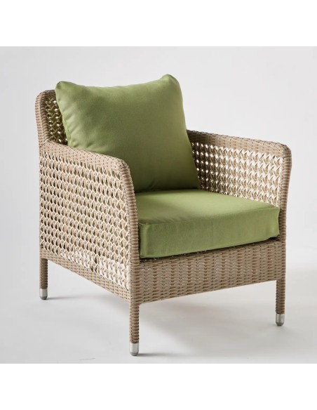 ANTIBES RECIF armchair green fabric